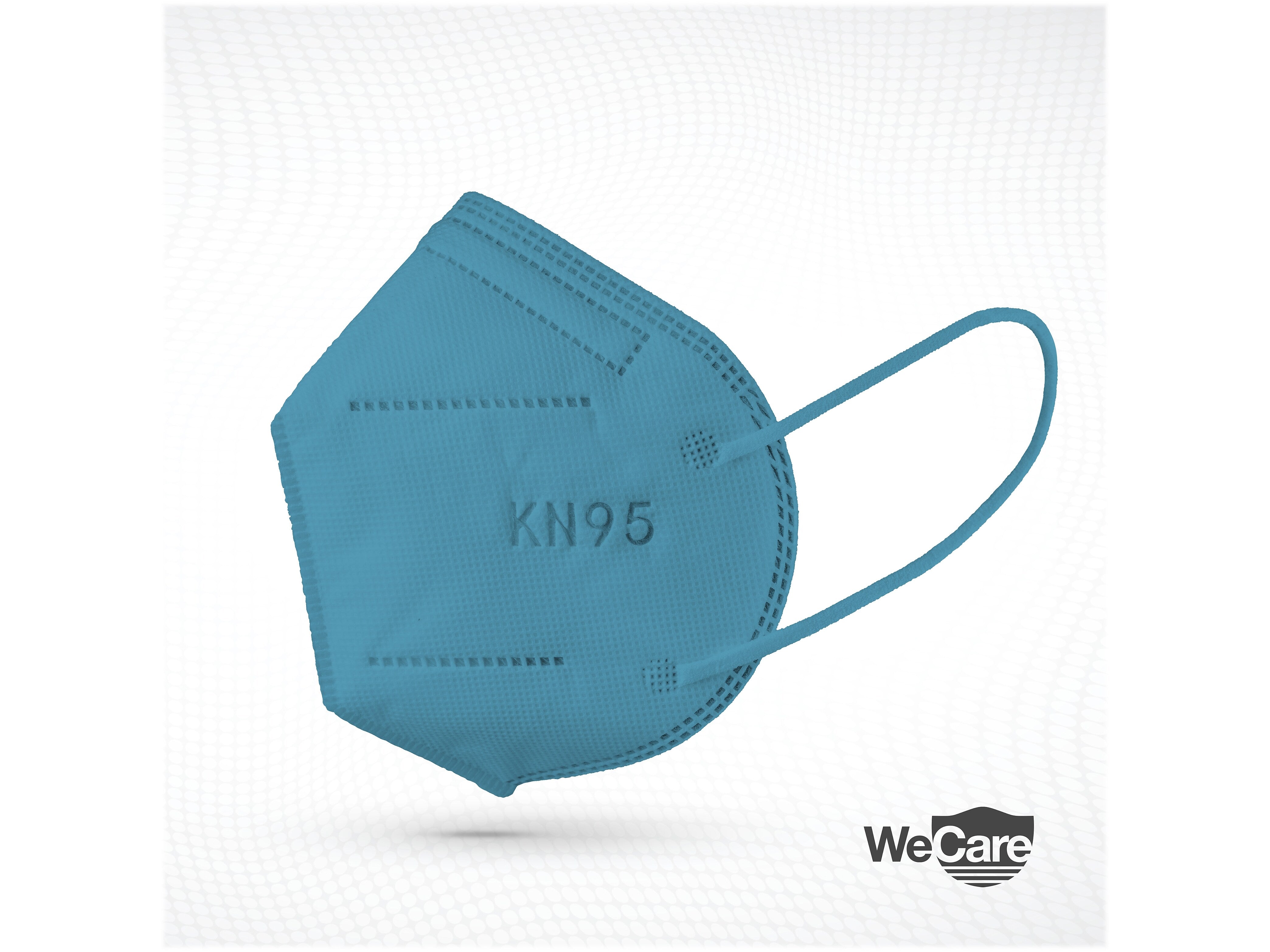 WeCare Ocean Tones Disposable KN95 Fabric Face Masks, One Size, Assorted Colors, 20/Pack