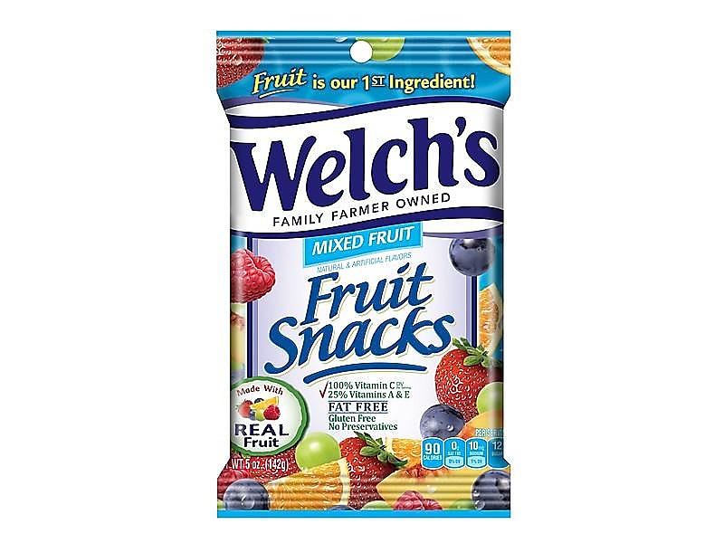 Welch's Gluten Free Mixed Fruit Gummies, 5 oz, 12/Carton