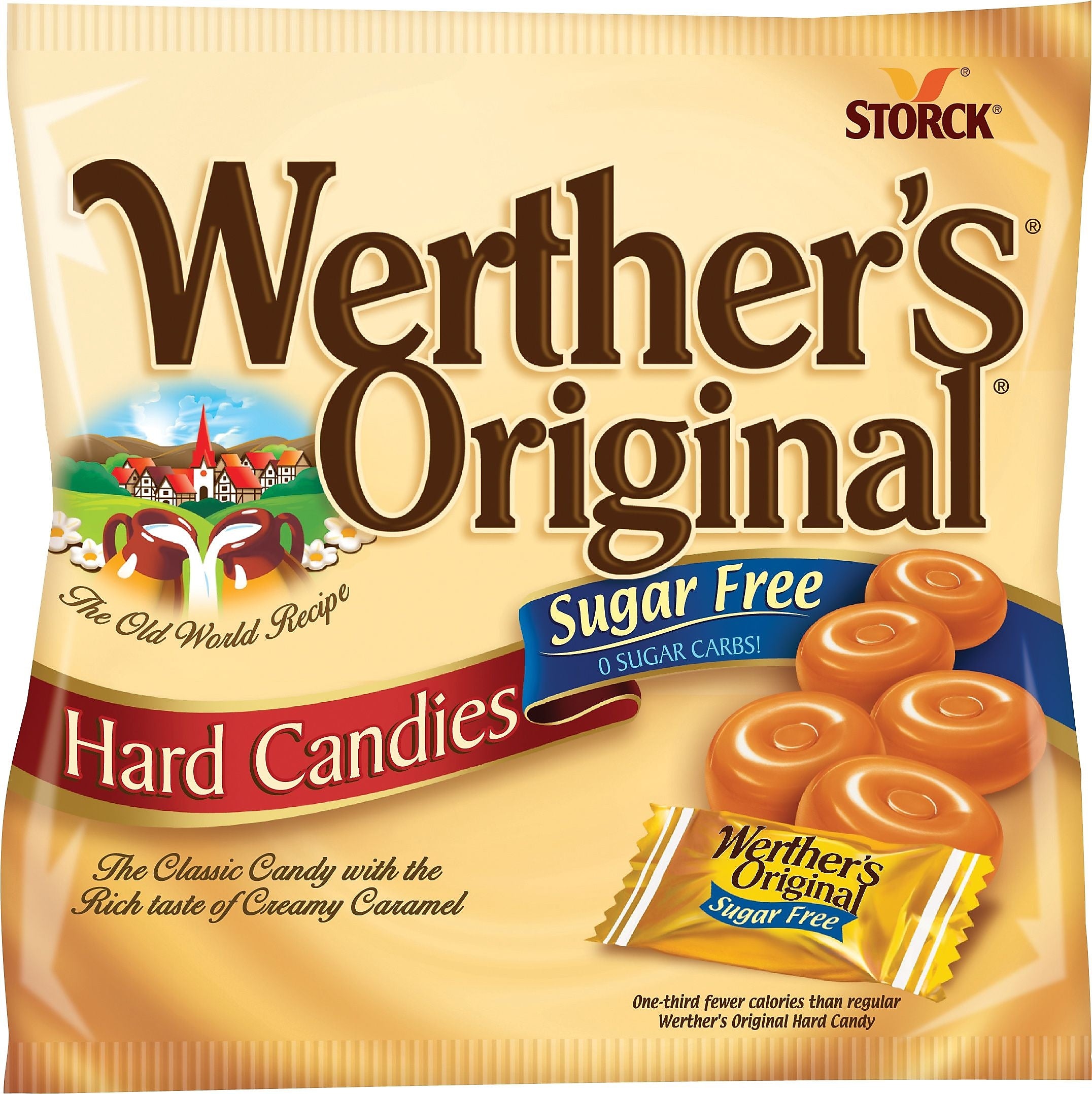 Werther's Original Sugar Free Caramel Hard Candy, 2.75 oz.,