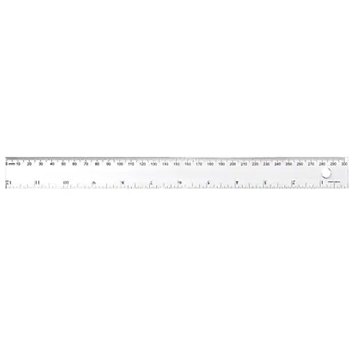 Westcott 12" Plastic Standard Ruler, Transparent