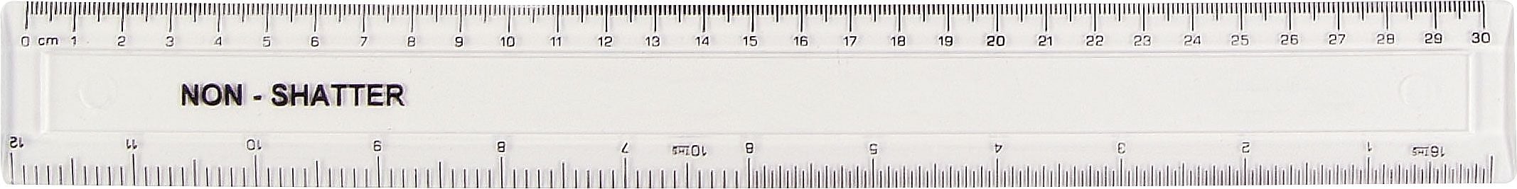 Westcott® 12" Shatterproof Plastic Ruler