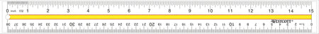 Westcott 15" Acrylic Standard Ruler