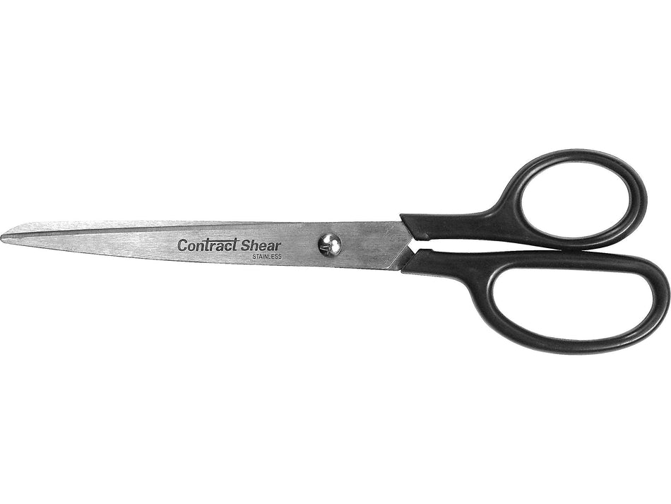 Westcott Contract 8" Stainless Steel Standard Scissors, Pointed Tip, Black