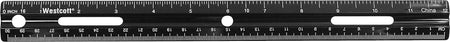 Westcott KleenEarth Recycled 12" Plastic Standard Ruler, Black