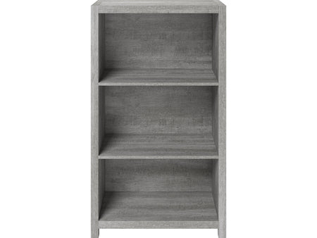 Whalen Fallbrook 3-Shelf 48"H Bookcase, Smoked Ash/Rustic Warm Gray