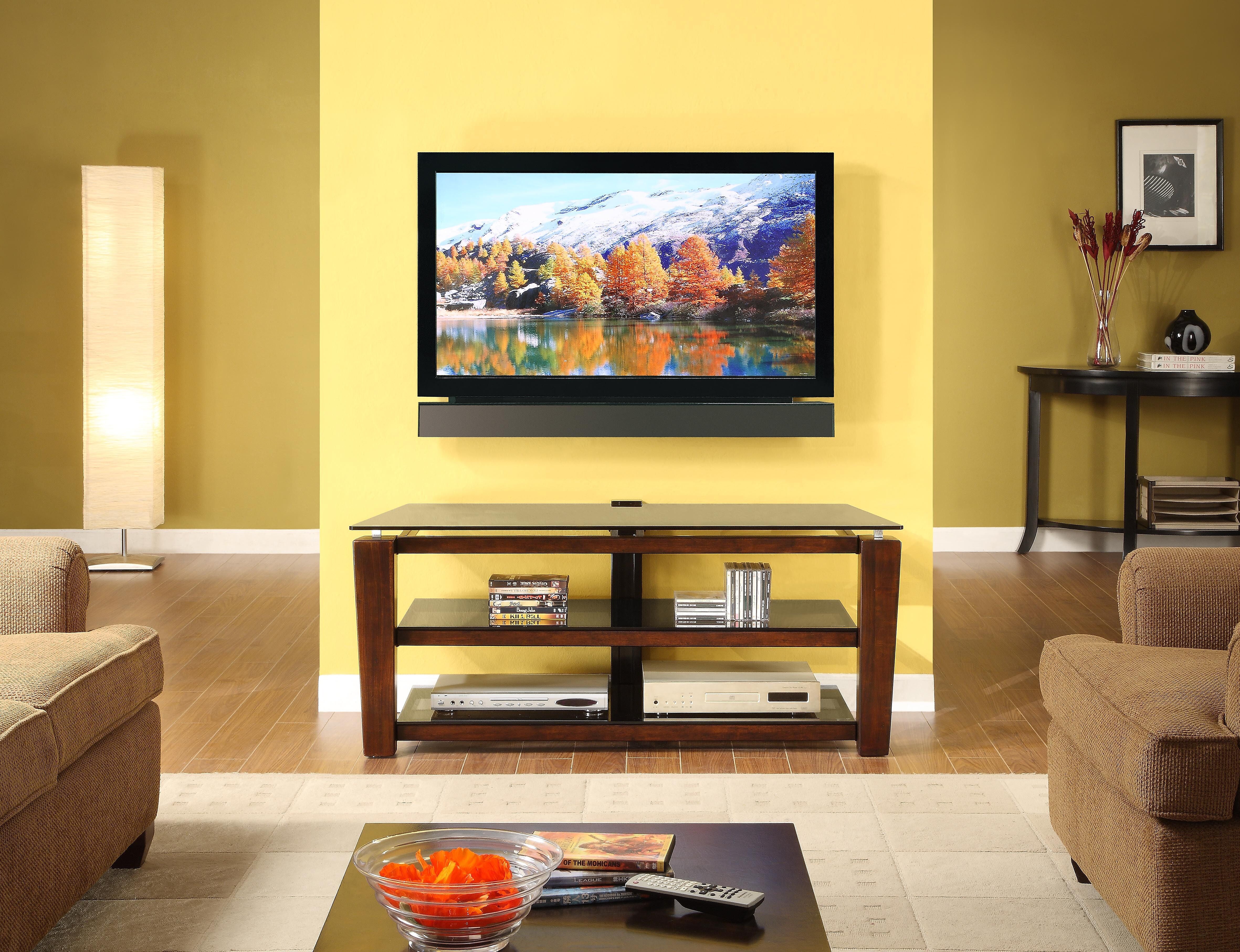 Whalen Wood/Metal Console TV Stand, Screens up to 58