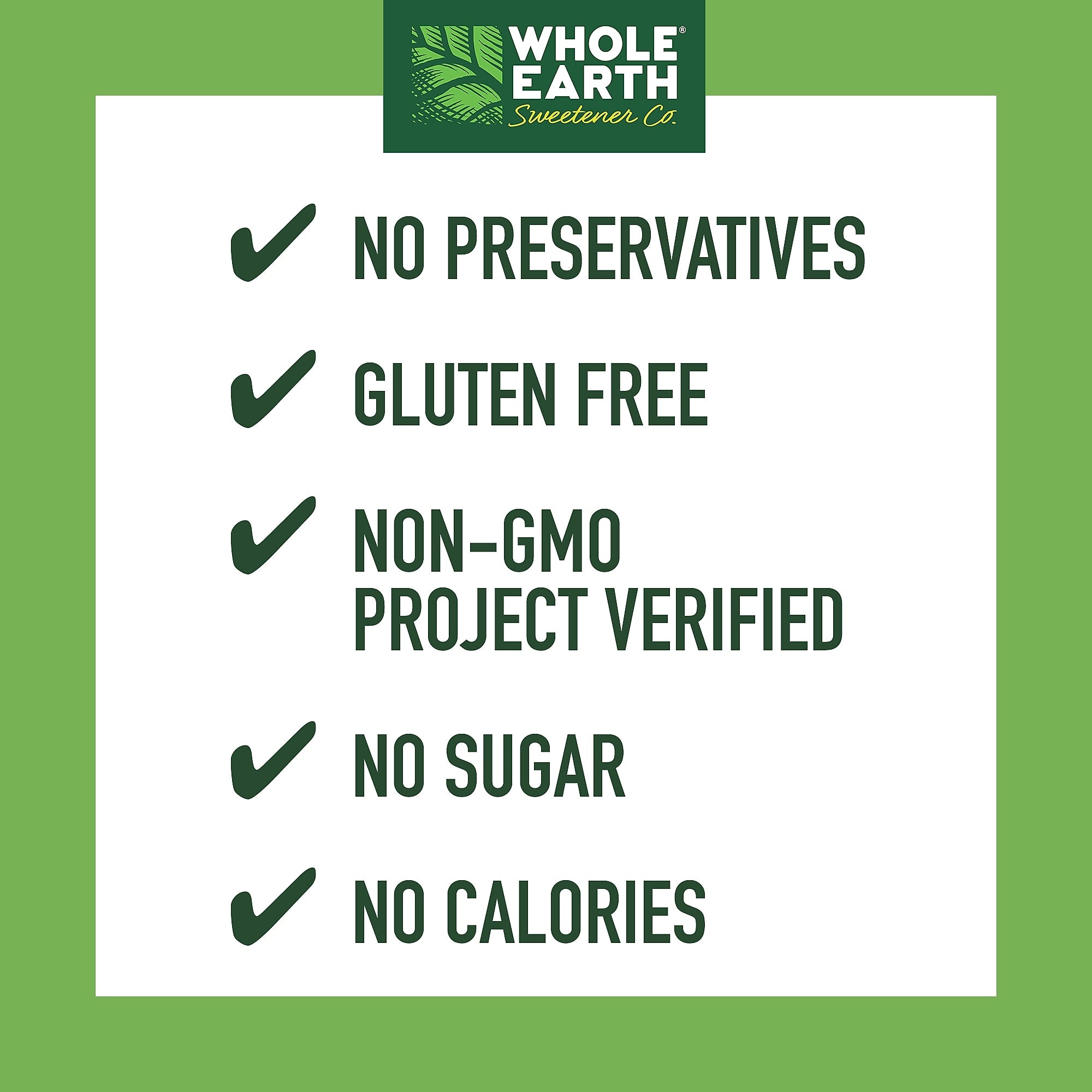 Whole Earth, Stevia Leaf and Monk Fruit Natural Sweetener Blend, 2-Gram Packets, 400/Carton