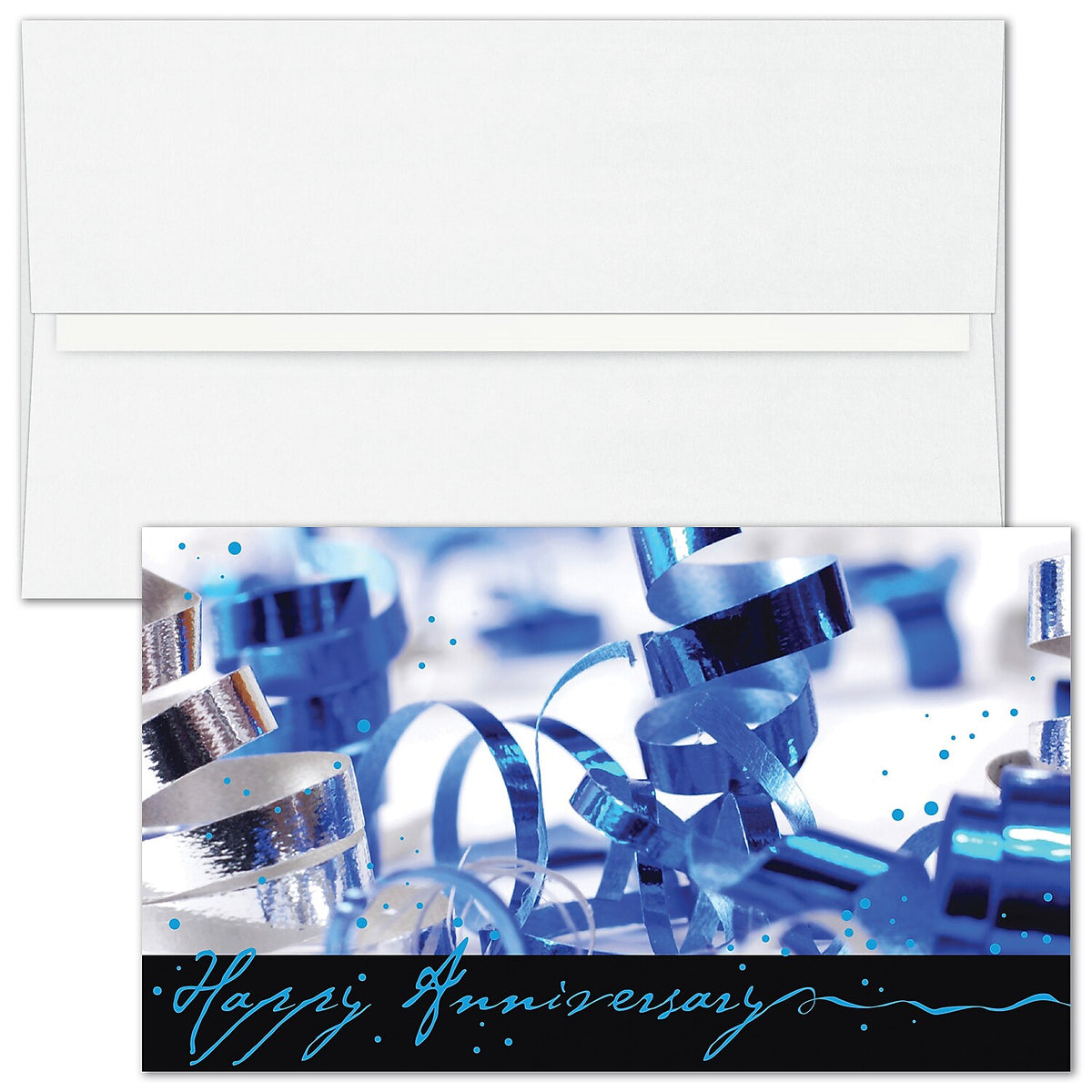 "Wild Ribbon" Anniversary Card w/ Unlined White Envelope, 100/BX