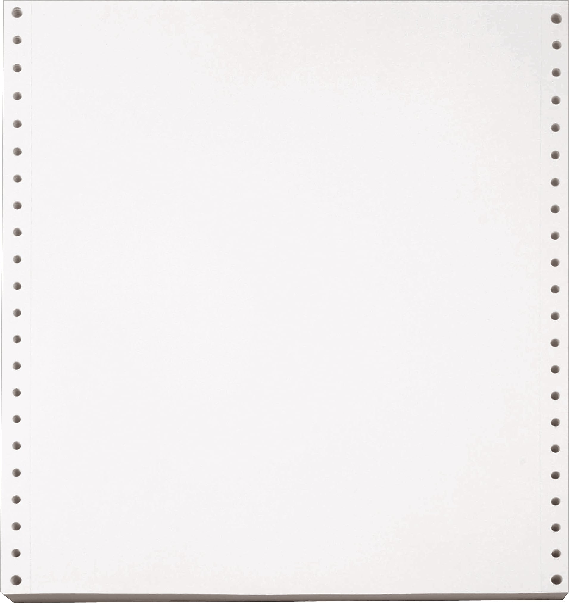 Willamette Industries Perforated Blank Computer Paper, 9.5