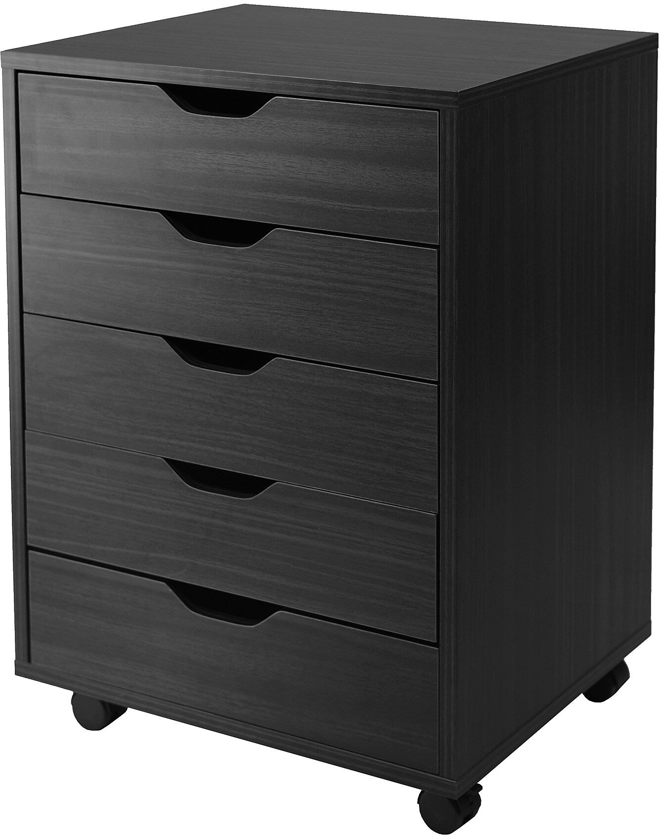 Winsome Halifax 5-Drawer Storage Cabinet, Black