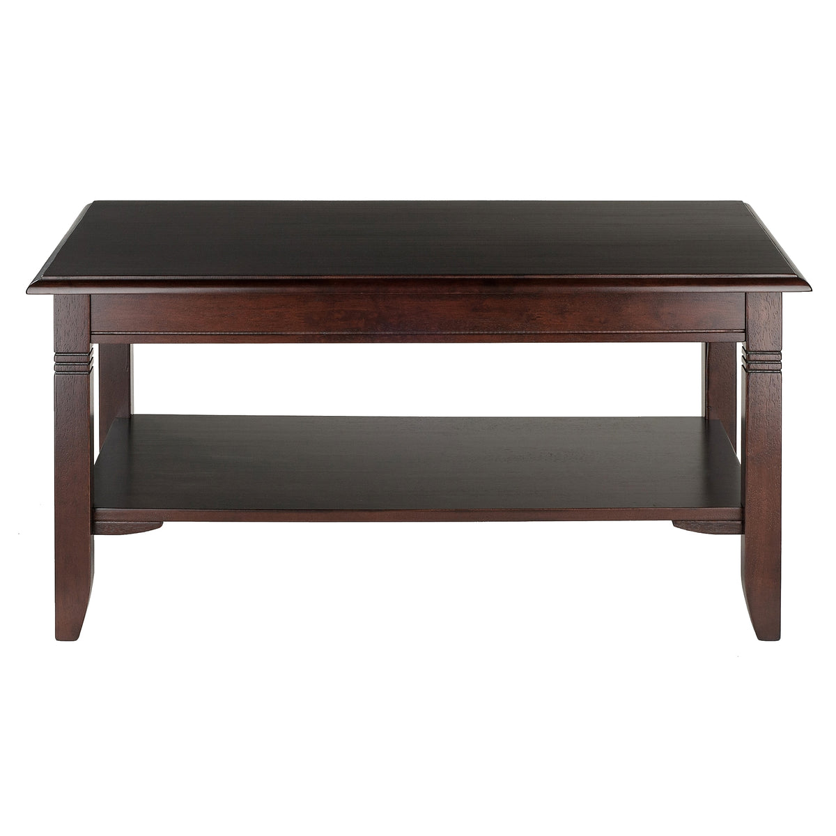 Winsome Nolan 18.03" x 37" x 21.02" Composite Wood Coffee Table, Cappuccino