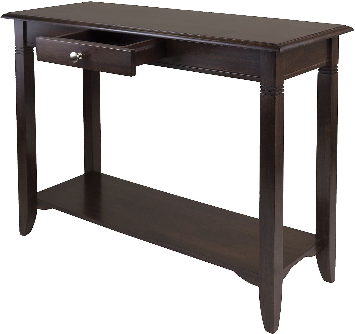 Winsome Nolan 30" x 40" x 15.98" Composite Wood Console Table With Drawer, Cappuccino