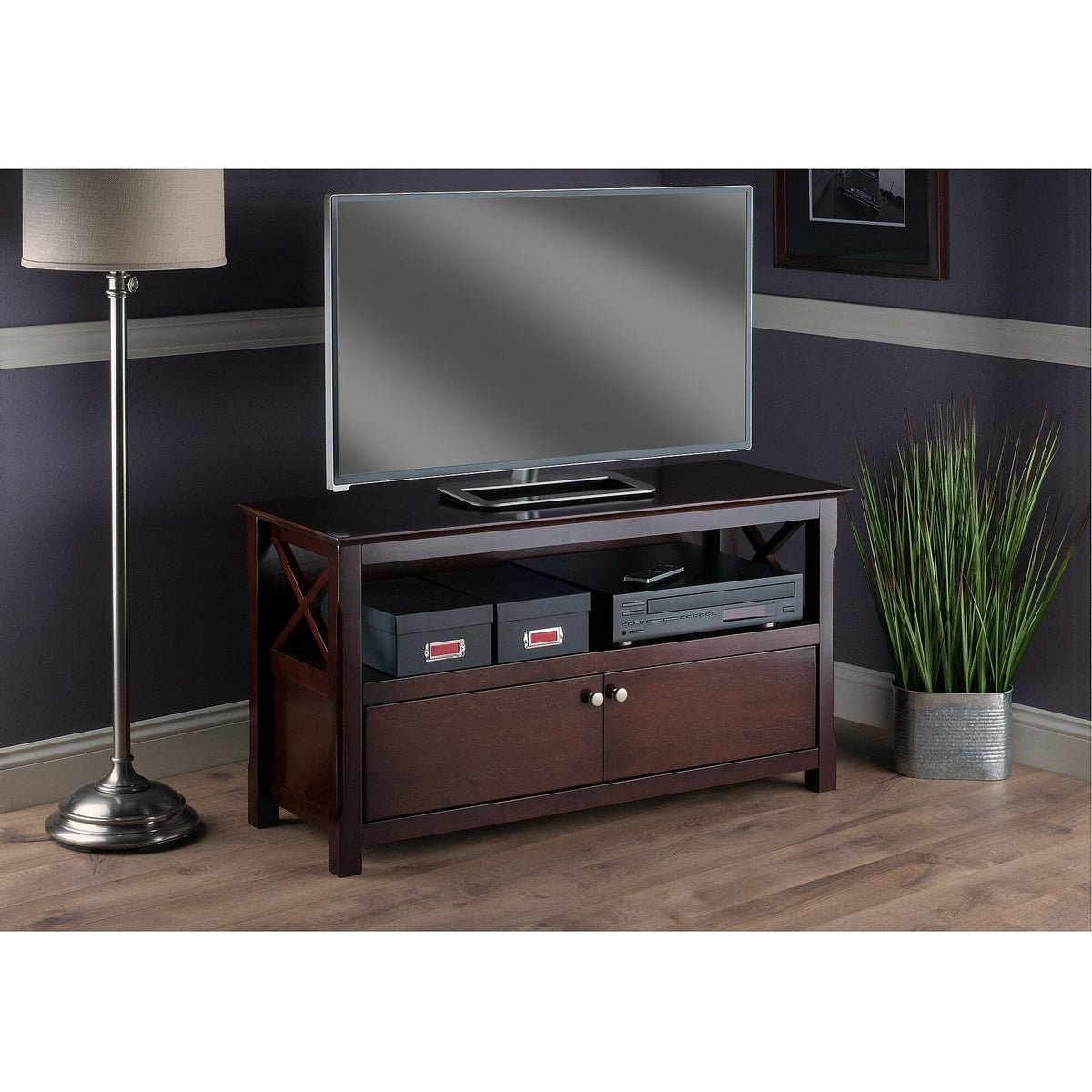 Winsome Xola Console TV Stand, Screens up to 46", Cappuccino