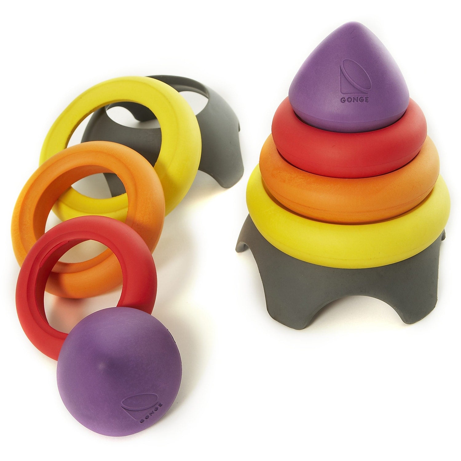 Winther GONGE Clown's Hat Plastic Balancing Toy, Multicolored, 5-Piece Set