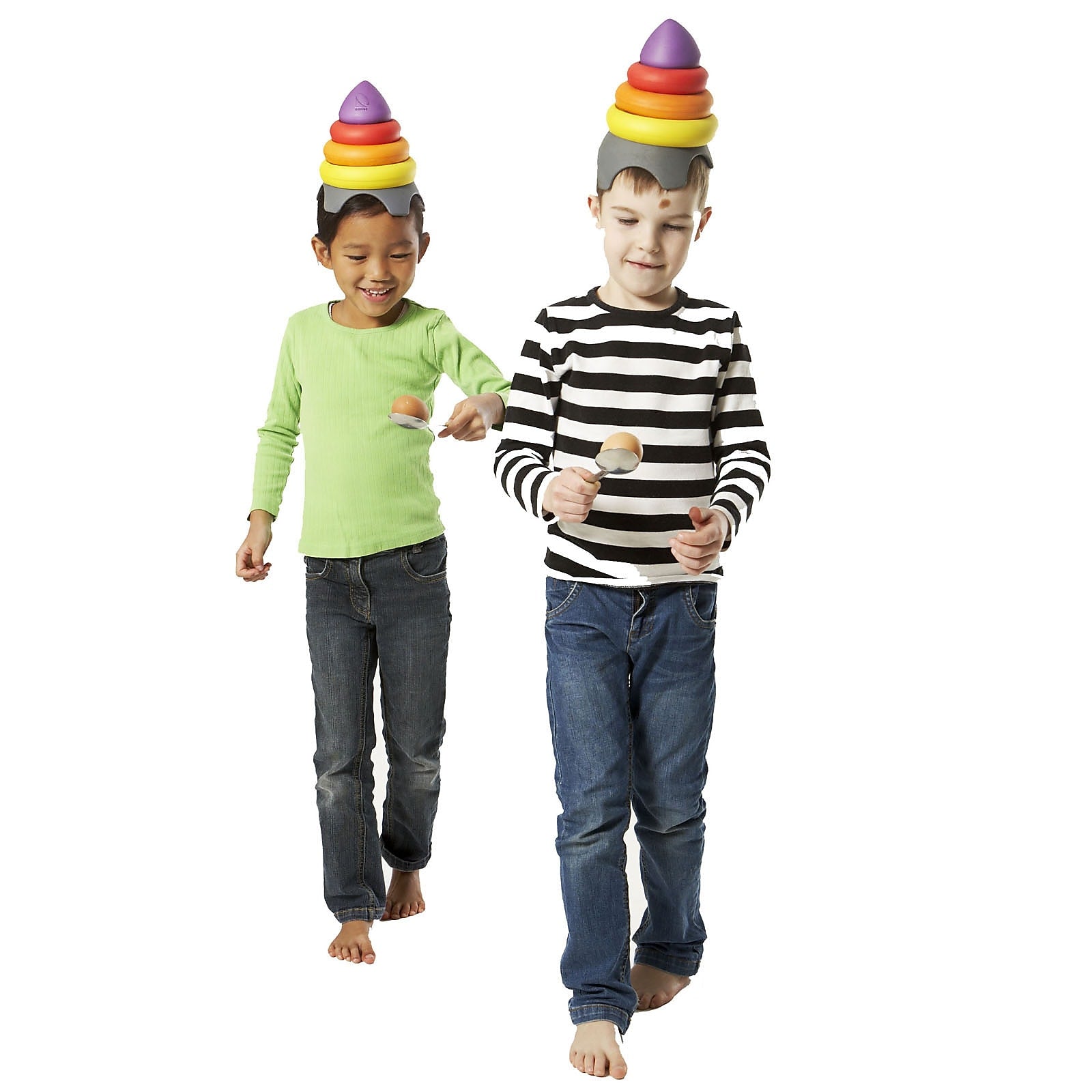 Winther GONGE Clown's Hat Plastic Balancing Toy, Multicolored, 5-Piece Set