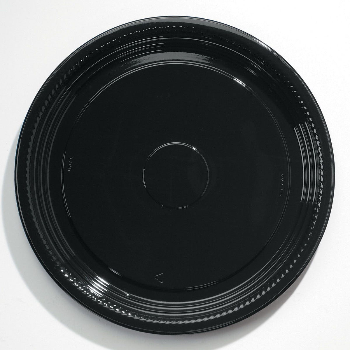 WNA Caterline® Casuals Thermoformed Platters, Black, 16" Diameter