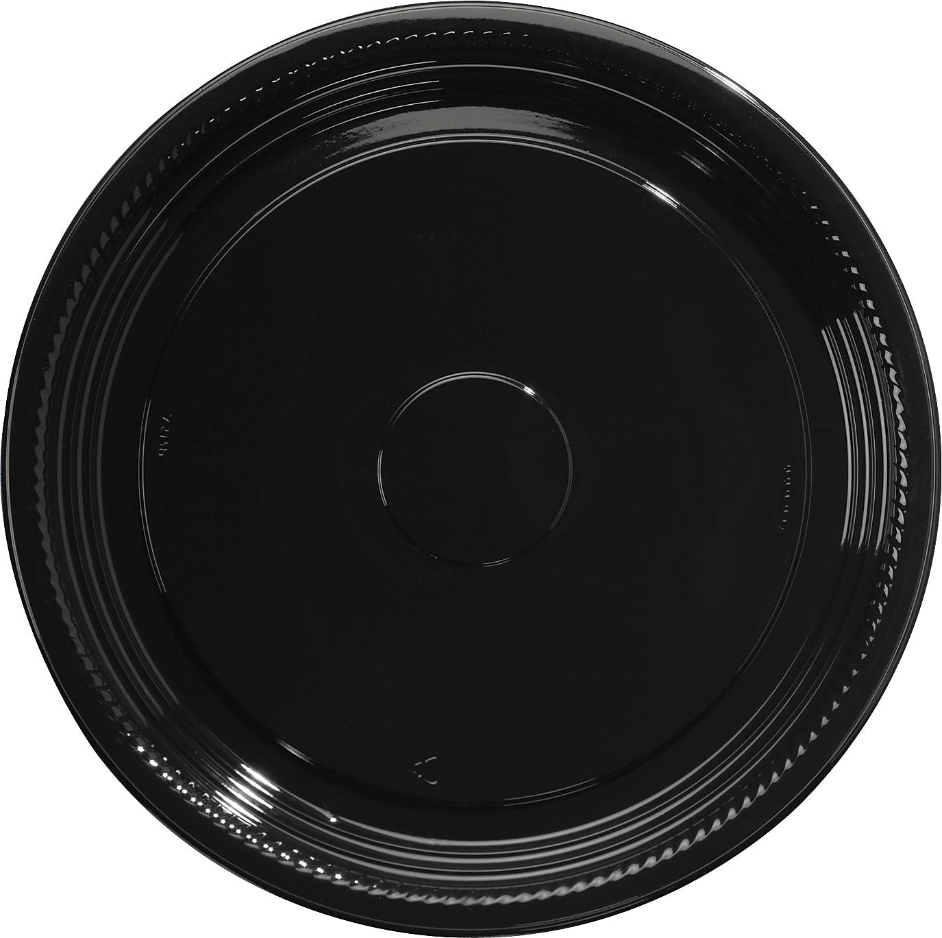 WNA Caterline® Casuals Thermoformed Platters, Black, 16" Diameter