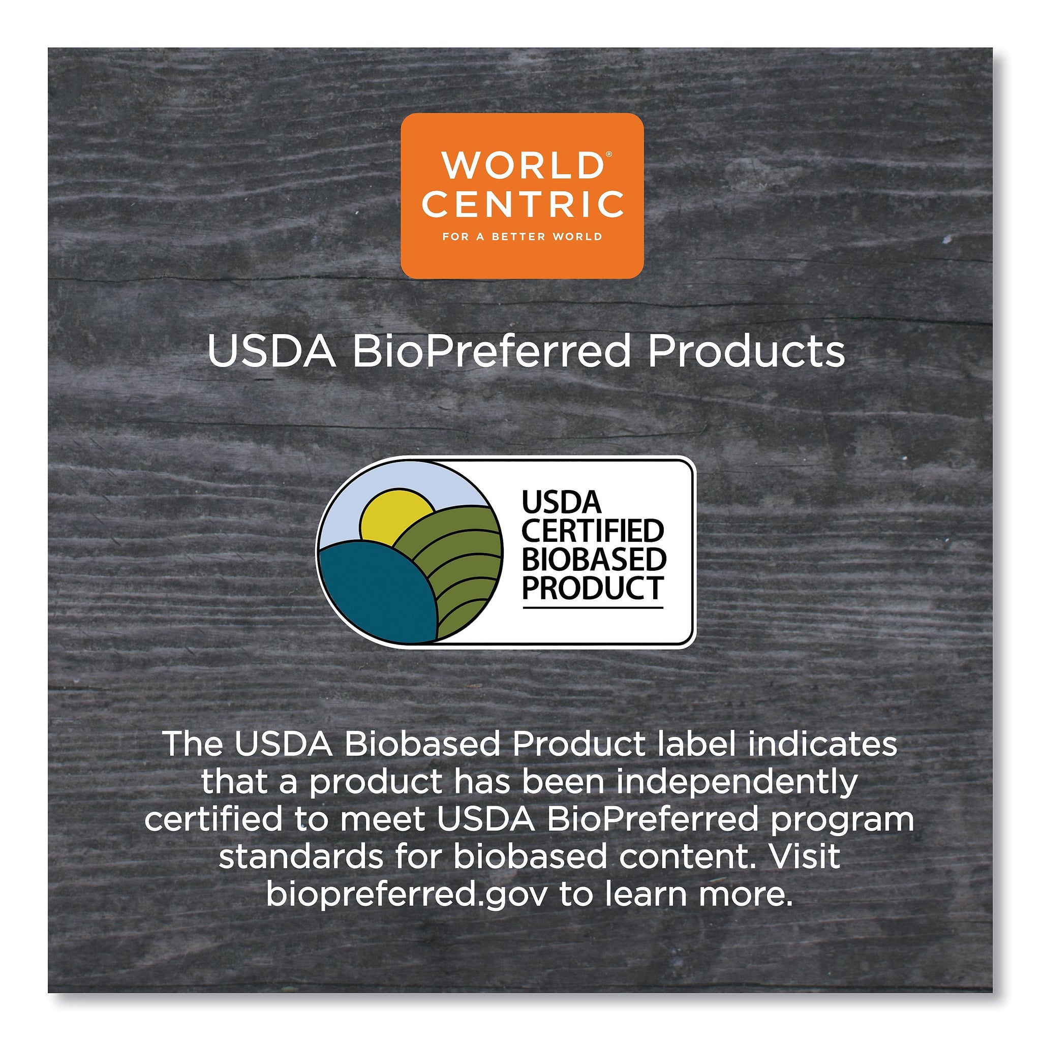 World Centric Fiber Trays, PLA Lined, PFAS Free, 1-Compartment, 18 x 14 x 1, Natural, 100/Carton