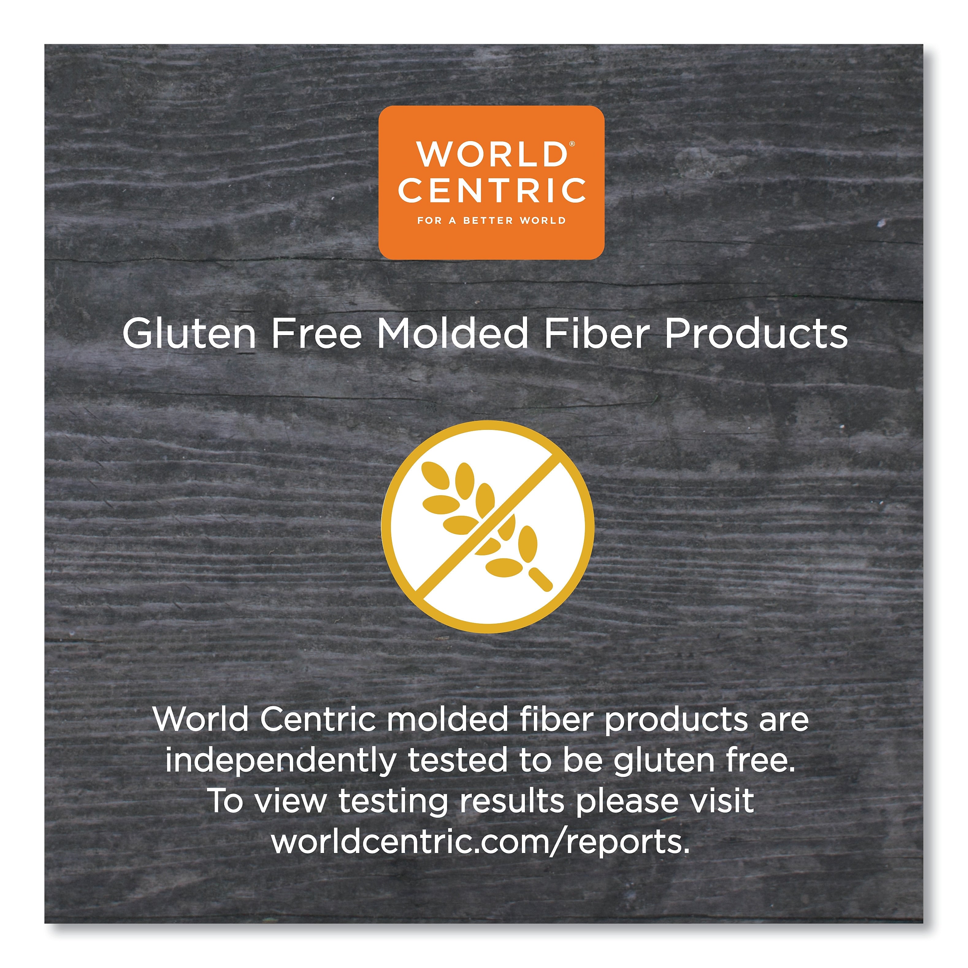 World Centric Fiber Trays, PLA Lined, PFAS Free, 1-Compartment, 18 x 14 x 1, Natural, 100/Carton