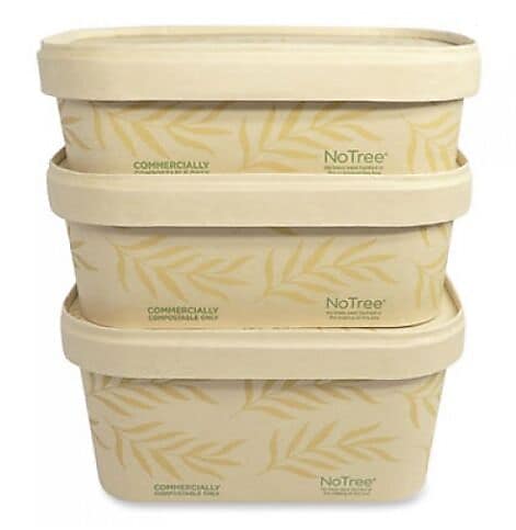 World Centric No Tree Rectangular Containers, 16 oz., 4.7