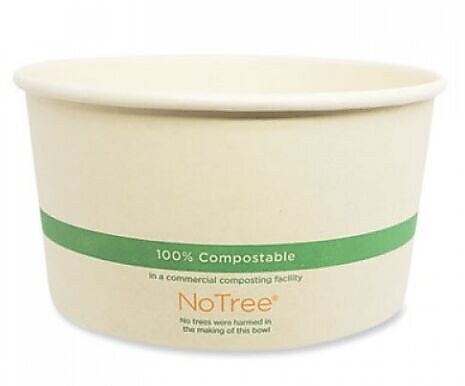 World Centric No Tree Wide Paper Bowls, 32 oz, 5.9