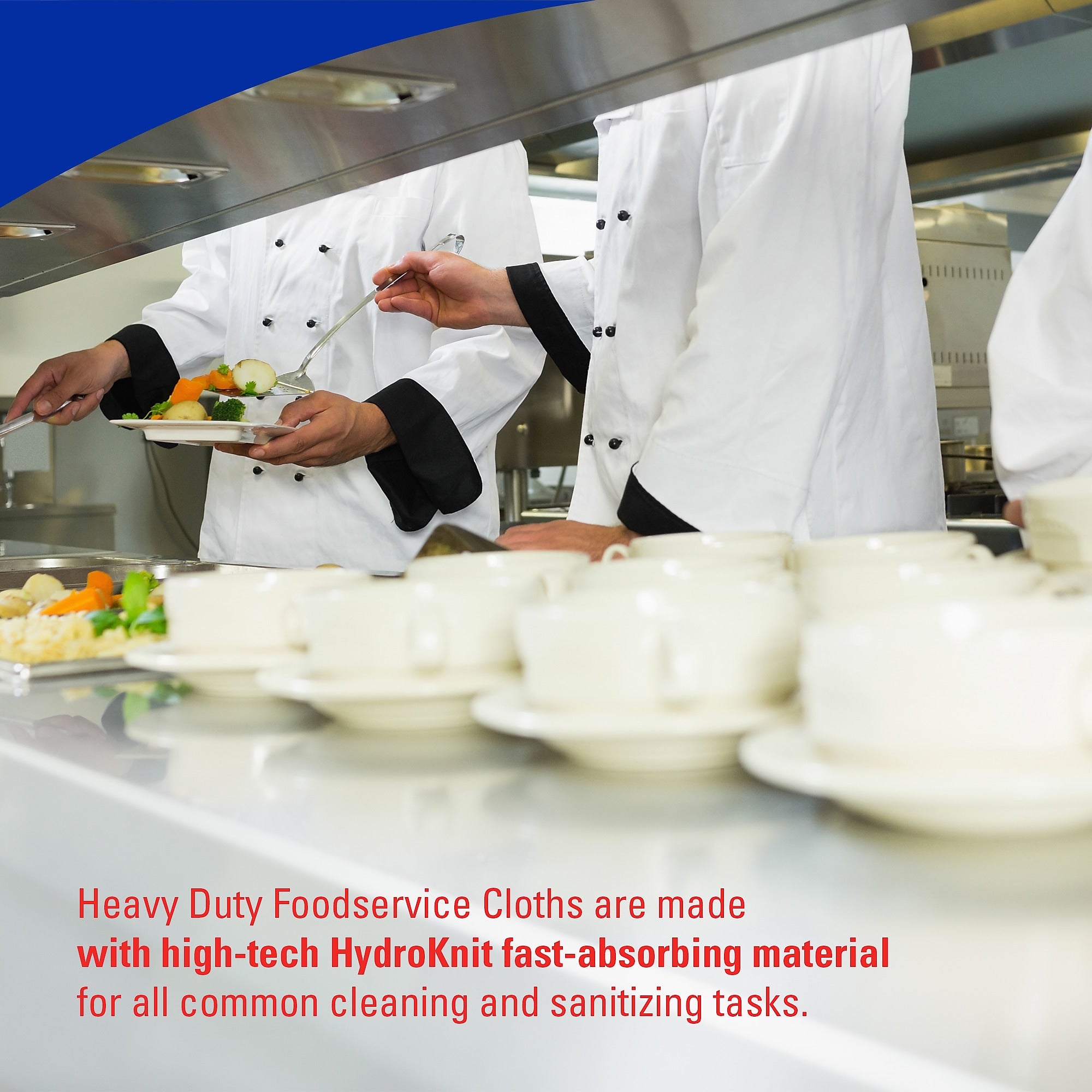 WypAll CriticalClean Foodservice Cloths, 12.5