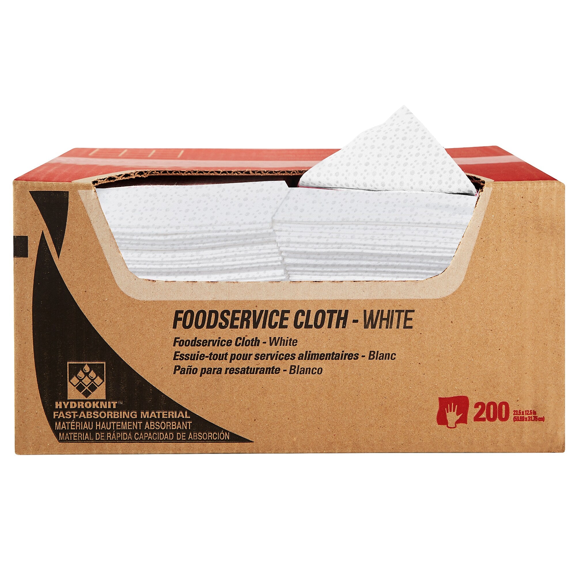 WypAll CriticalClean Foodservice Cloths, 12.5" x 23.5", White, 200 Sheets/Box