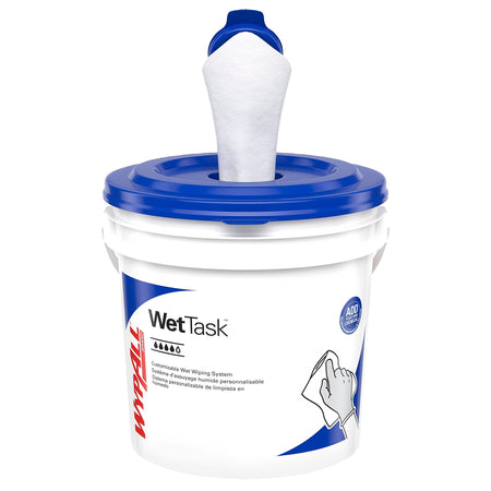 WypAll CriticalClean WetTask Wipers, Center-Pull, White, 140 Sheets/Roll, 6 Rolls/Case