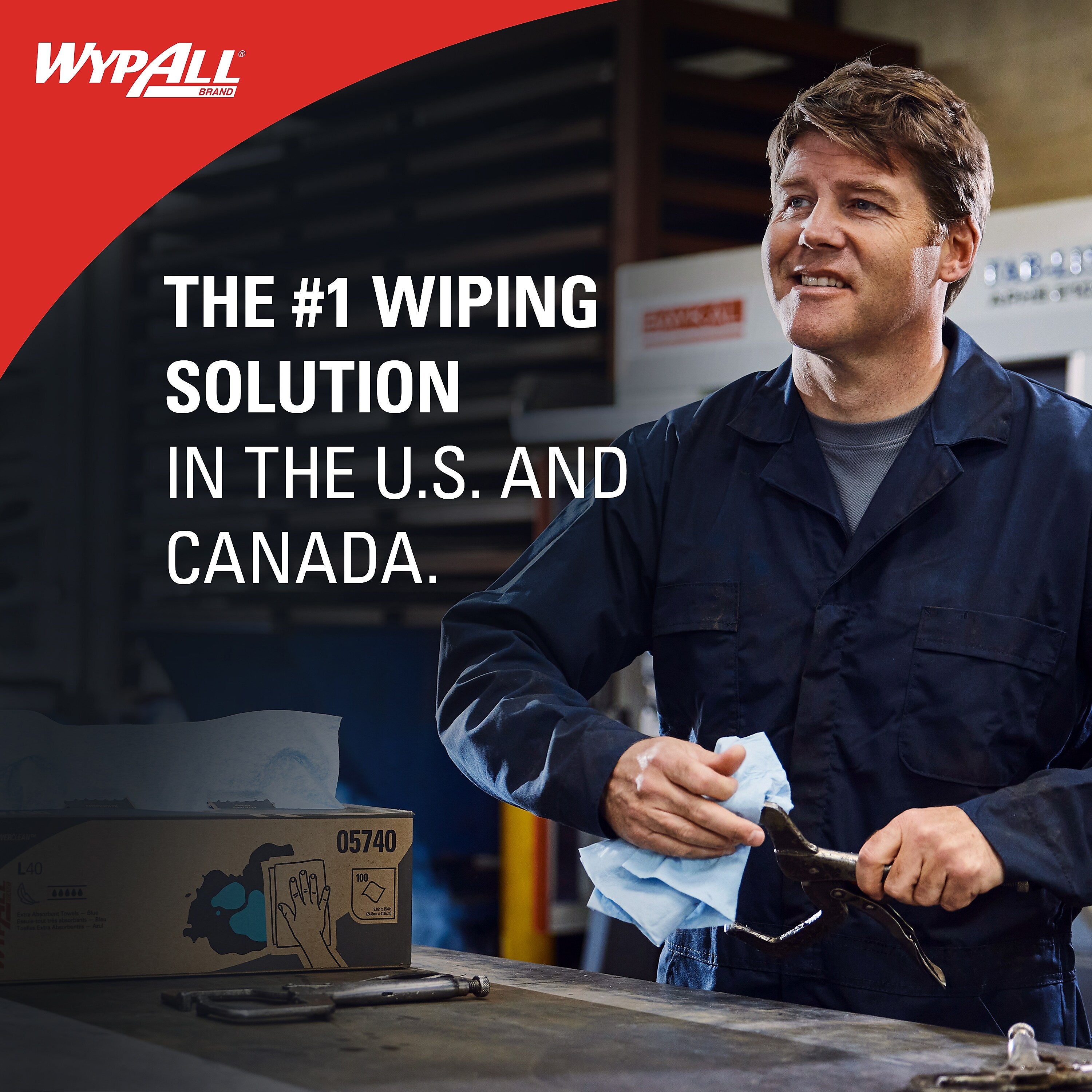 WypAll PowerClean X70 Fabric Cleaning Wipers, 13.3