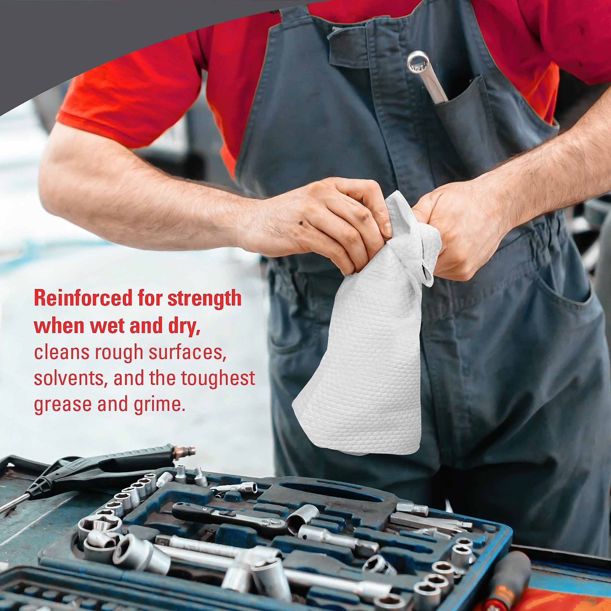 WypAll PowerClean X80 Cloths, 11.1