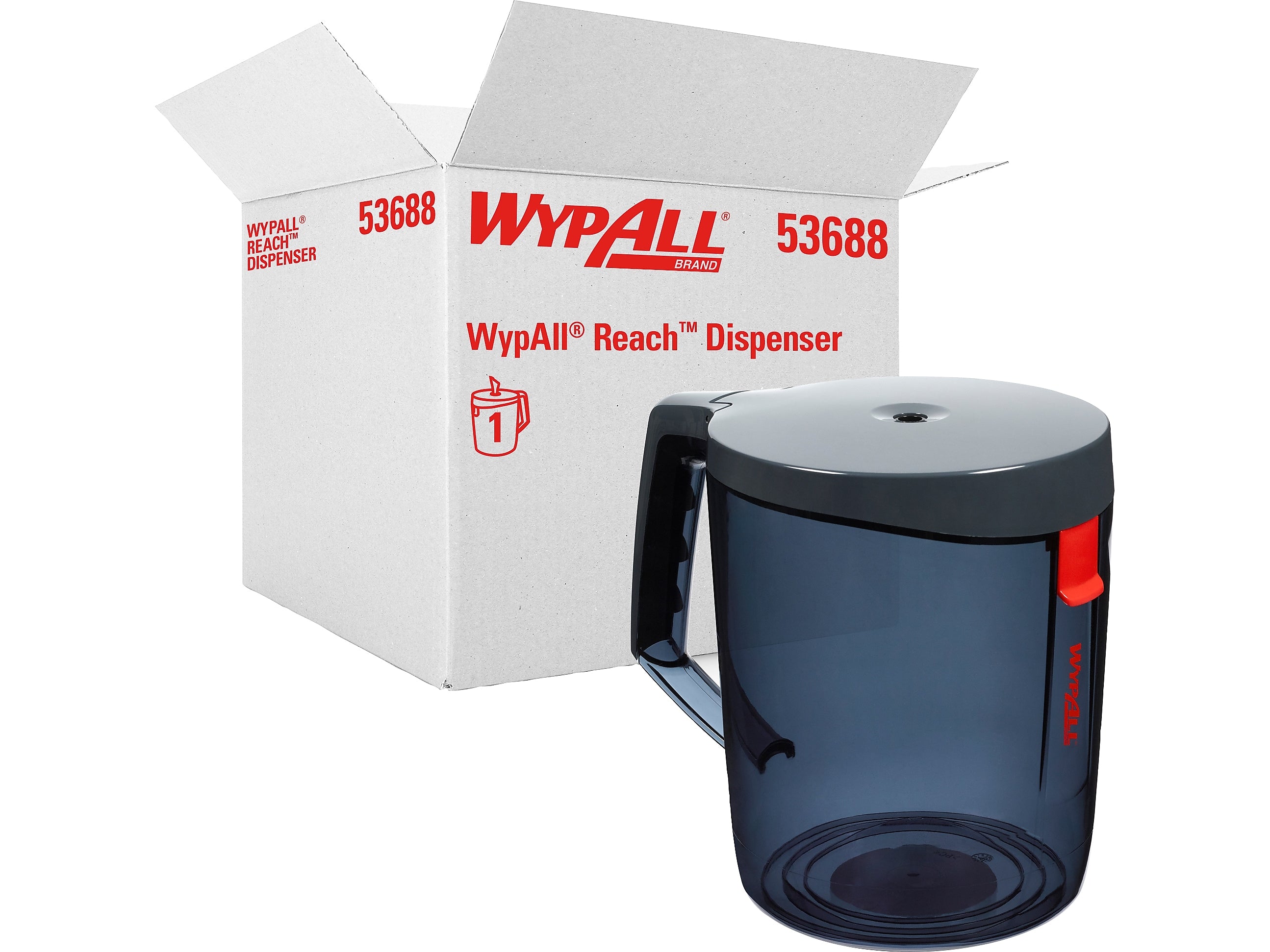 WypAll Reach Dispenser Hardware, Black/Red