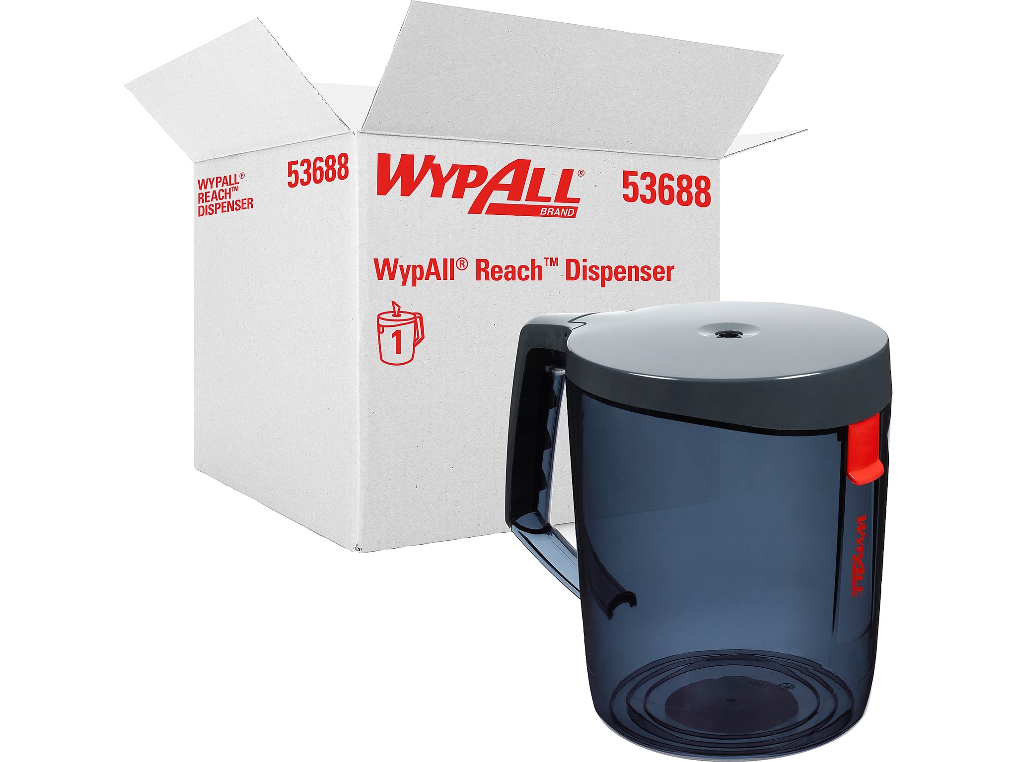 WypAll Reach Dispenser Hardware, Black/Red