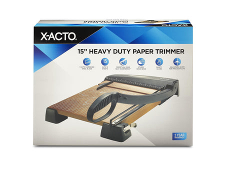 X-ACTO 15" Guillotine Trimmer, Maple/Black