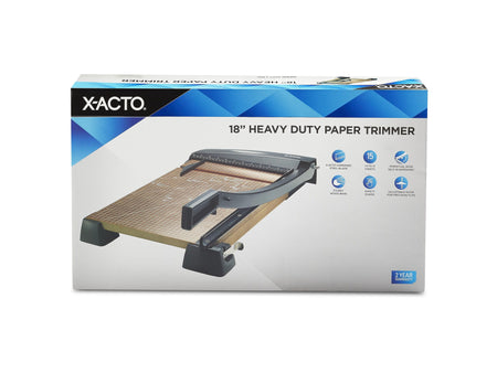 X-ACTO 18" Guillotine Trimmer, Maple/Black