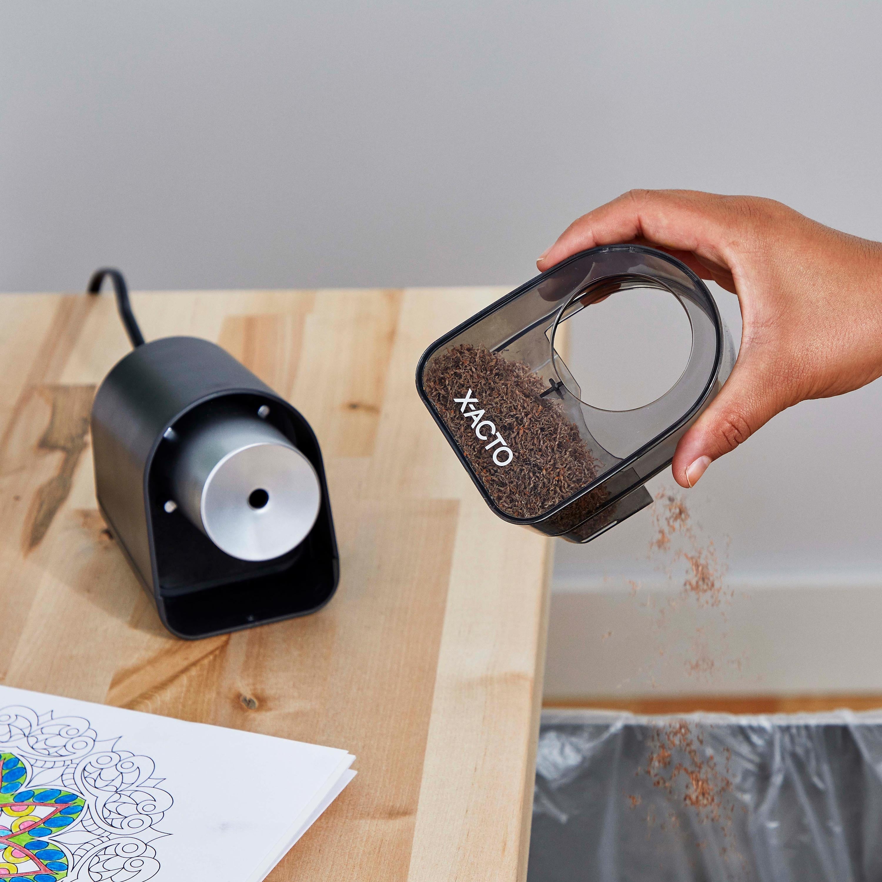 X-ACTO XLR Electric Pencil Sharpener, Black