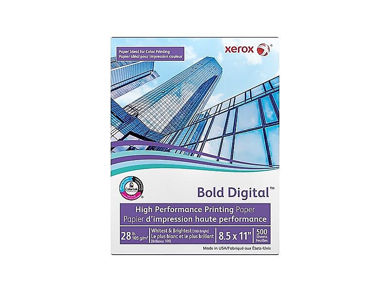 Xerox Bold Digital Bond Paper, 28 lbs., 8.5