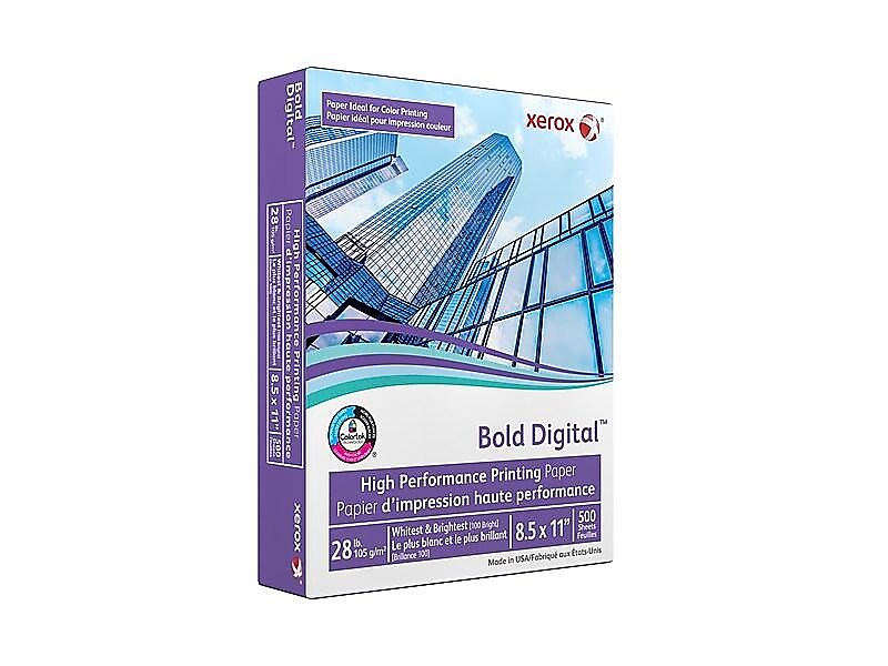 Xerox Bold Digital Bond Paper, 28 lbs., 8.5