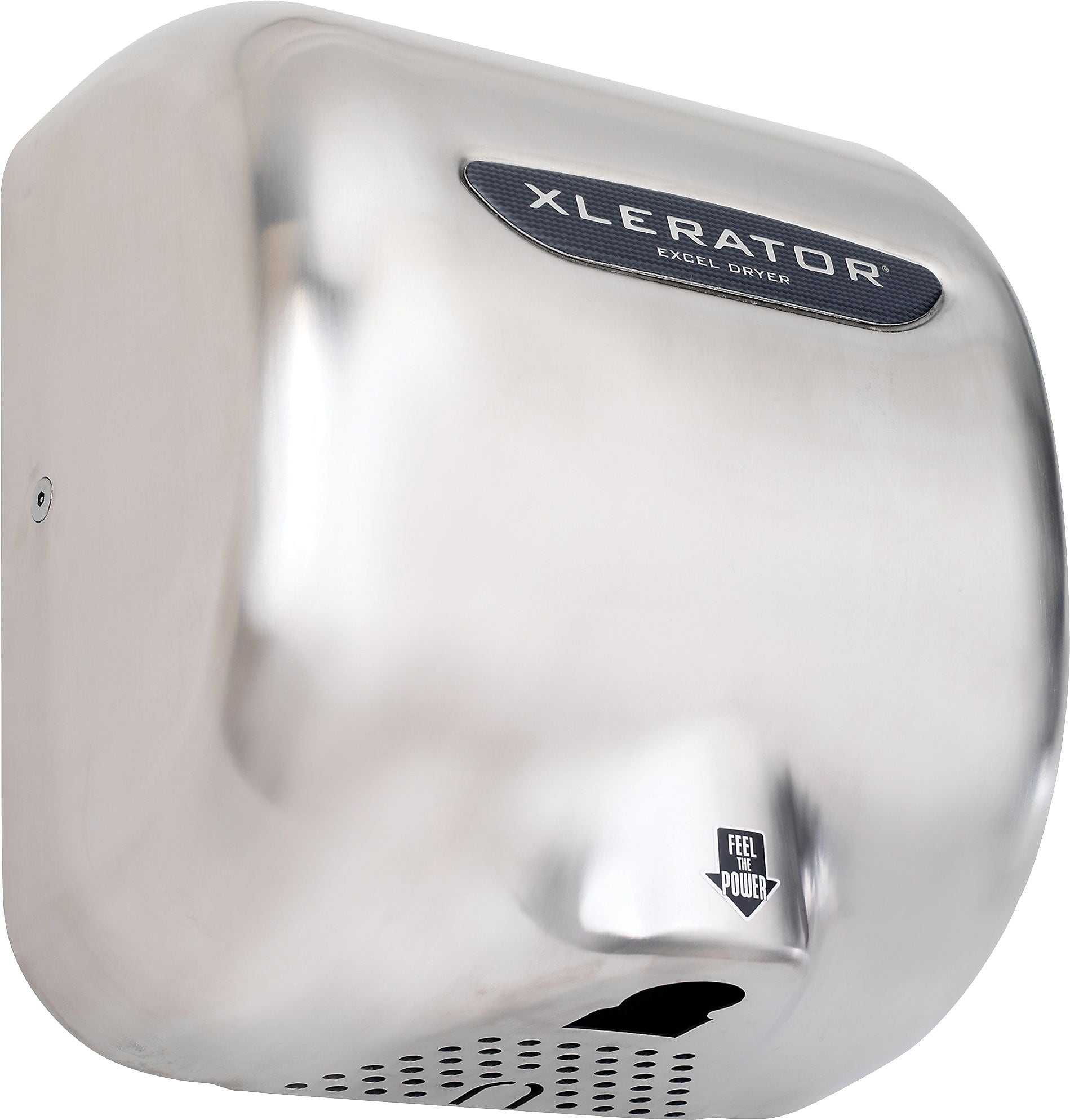 XLERATOR® XL-SBV 208-277V Hand Dryer with Noise Reduction Nozzle, Brushed Stainless Steel Cover