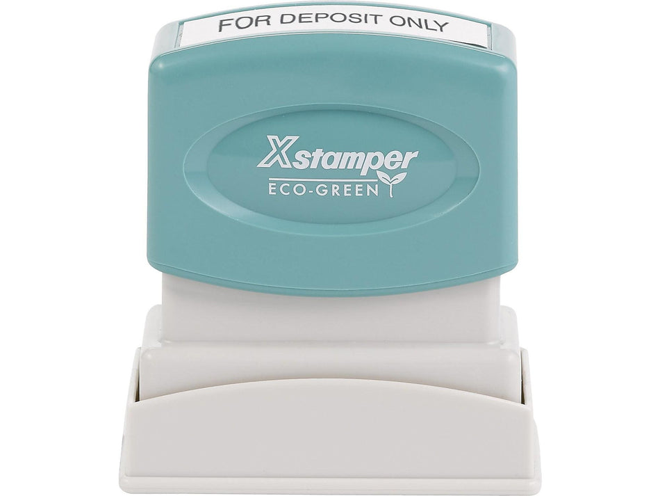 Xstamper 1.63"W Custom Pre-Inked Stamp, Assorted Ink, Each