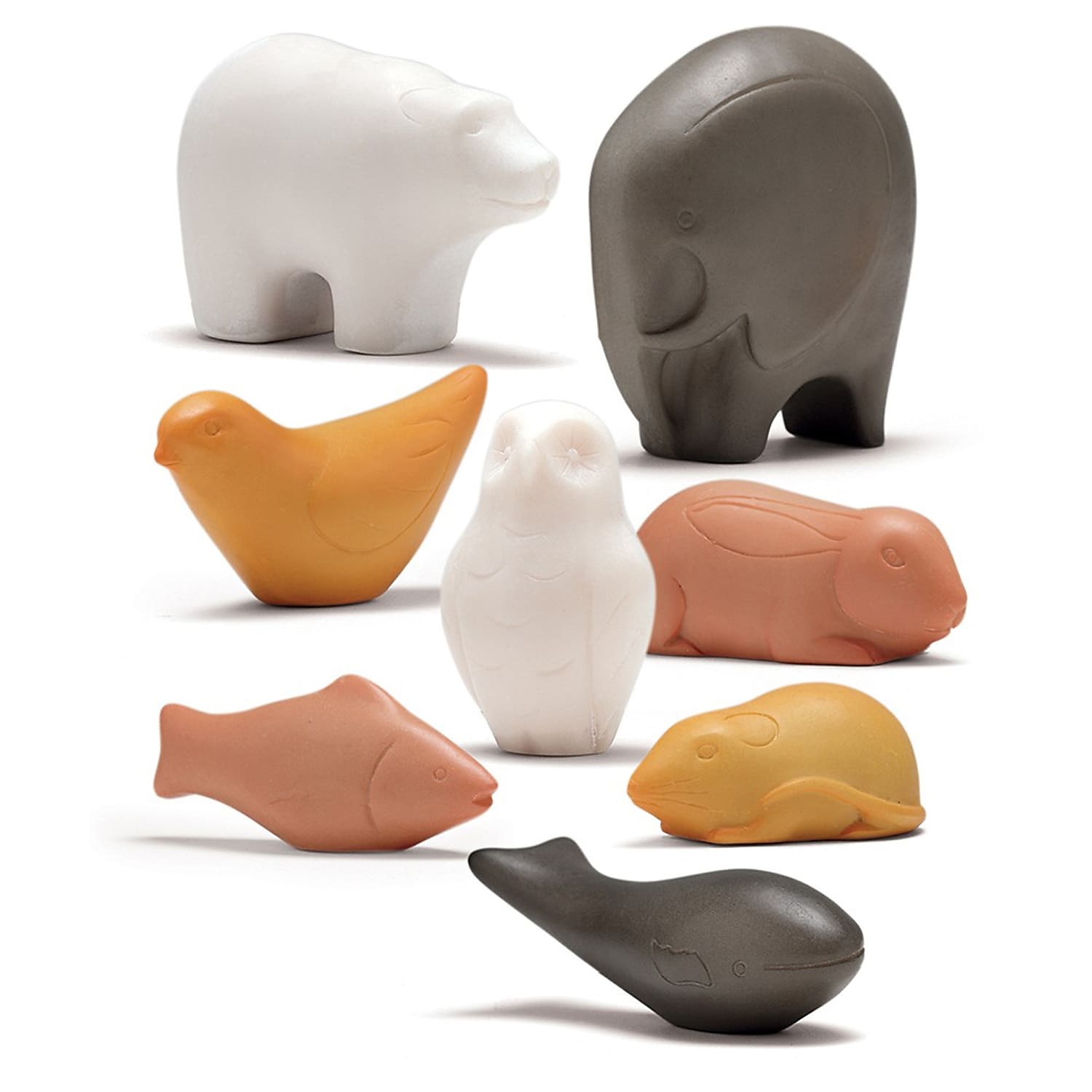 Yellow Door Sensory Play Animal Stones, Pack of 8