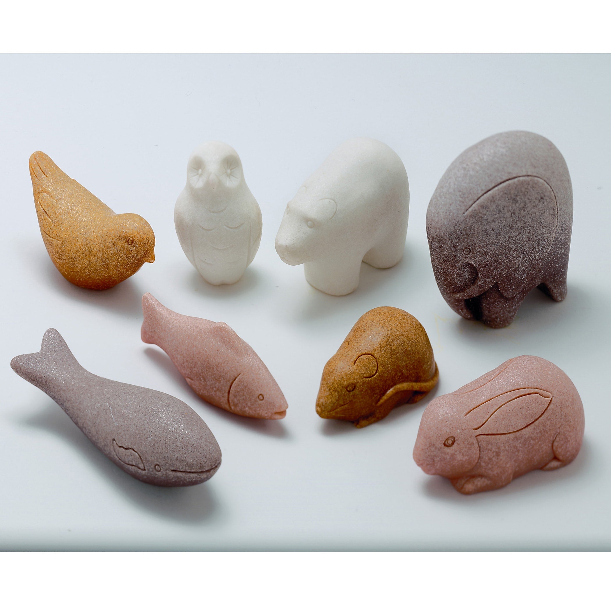 Yellow Door Sensory Play Animal Stones, Pack of 8