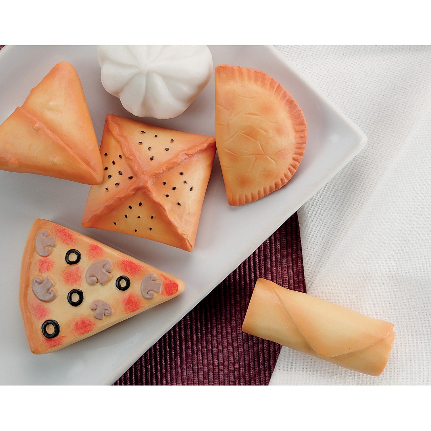 Yellow Door Sensory Play Stones, Foods of the World