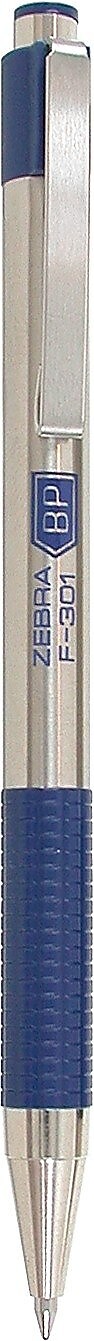 Zebra F-301 Retractable Ballpoint Pen, Fine Point, 0.7mm, Assorted Ink, 4 Pack