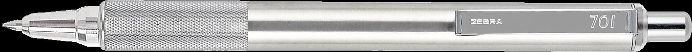 Zebra F-701 Retractable Ballpoint Pen, Fine Point, 0.8mm, Black Ink