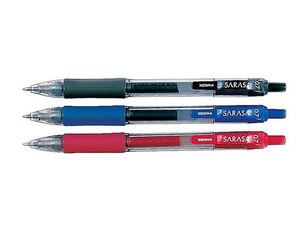 Zebra Sarasa Dry X20 Retractable Gel Pen, Medium Point, 0.7mm, Assorted Ink, 24 Pack