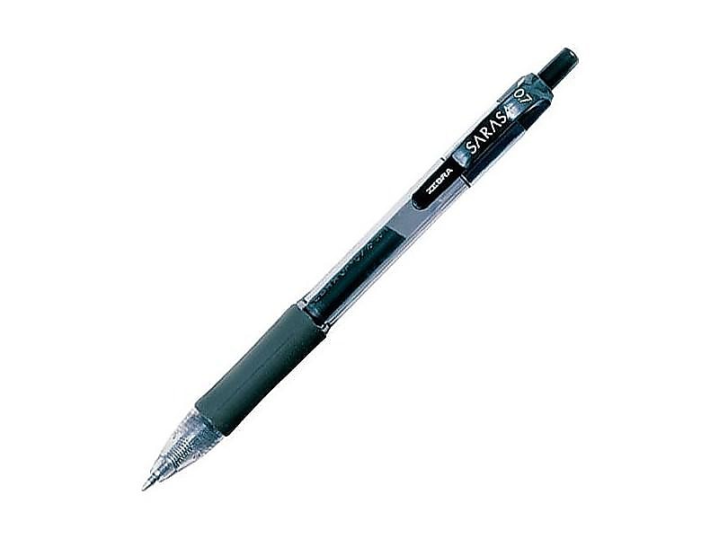 Zebra Sarasa Dry X20 Retractable Gel Pen, Medium Point, 0.7mm, Black Ink, Dozen