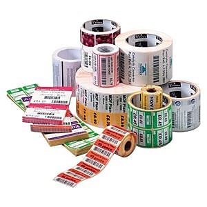 Zebra Z-Perform 2000D Semi-Permanent Adhesive Direct Thermal Label for DA402, White, 640 Label/Roll, 6/Roll