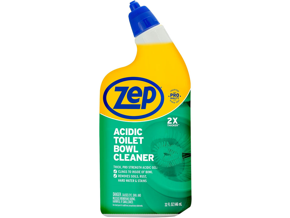 Zep Acidic Toilet Bowl Cleaner, Wintergreen, 32 Fl. Oz.