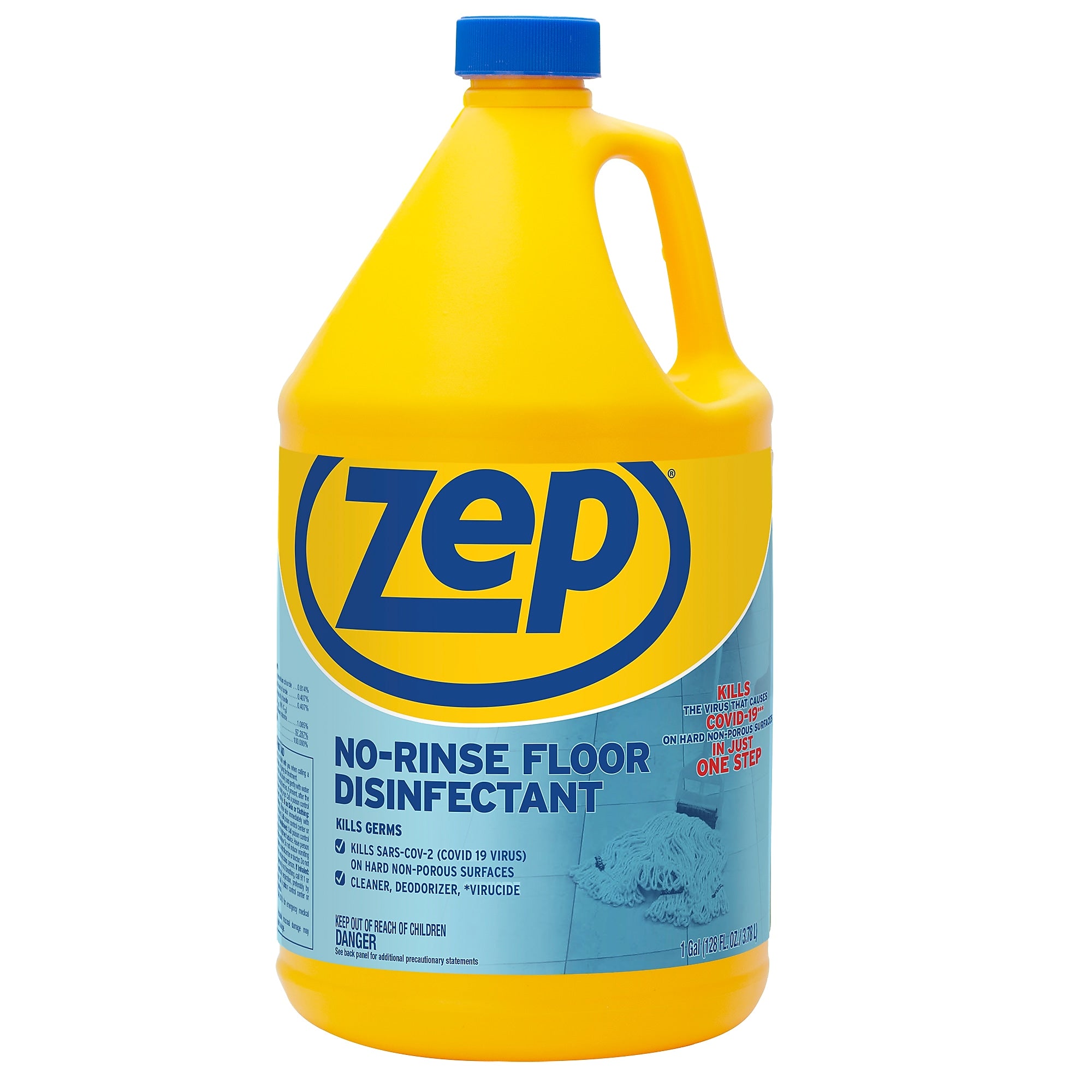 Zep No-Rinse Floor Disinfectant, 1 Gal.