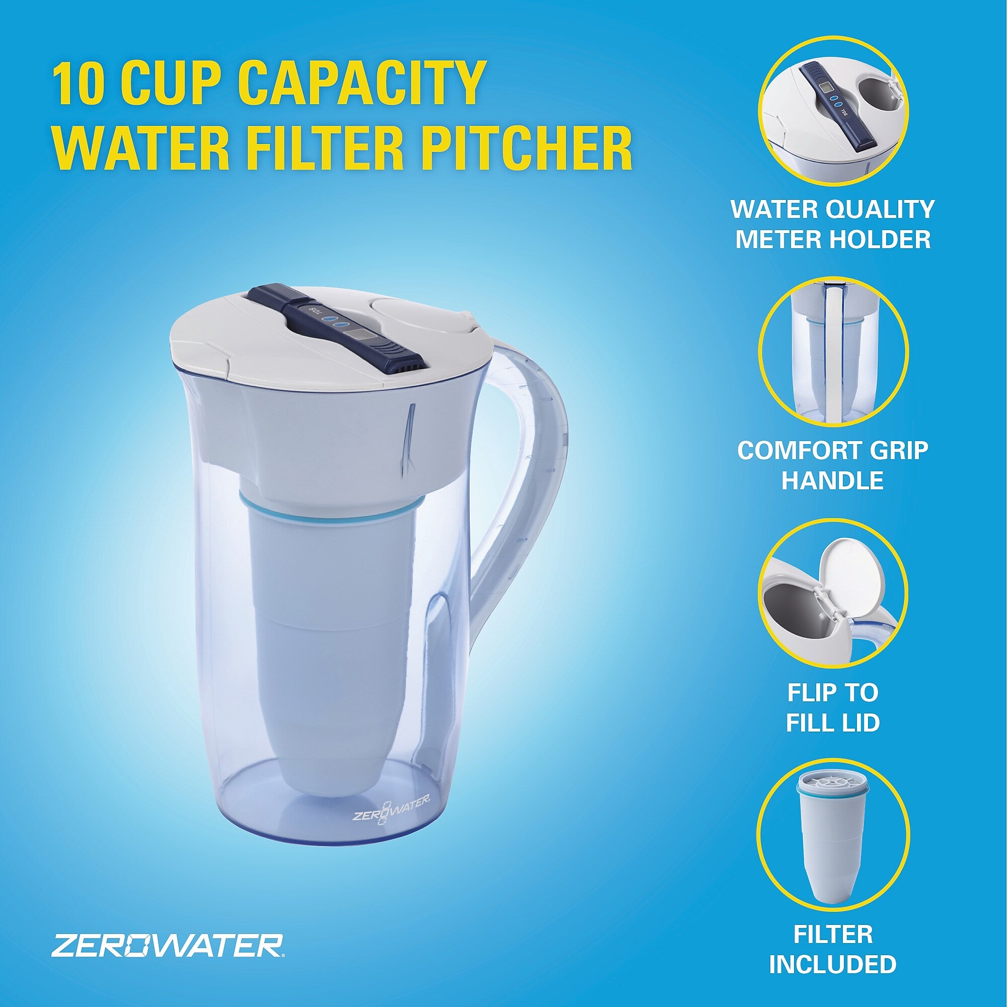 ZeroWater 10 Cup Water Filter Dispenser